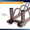 MARCI STEELBODY POWDER-COATED STEEL HORIZONTAL WEIGHT PLATE RACK - BROWN - Like New