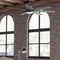HUNTER FAN 60" CEILING FAN, LIGHT REMOTE, MODERN LIVING ROOM - MATTE BLACK - Like New