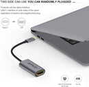 QGEEM USB C TO DISPLAYPORT ADAPTER -THUNDERBOLT 3 - GRAY - Like New