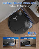 ECOVACS DEEBOT T50 OMNI ROBOT VACUUM AND MOP, 3.19” ULTRA-SLIM - BLACK - Like New