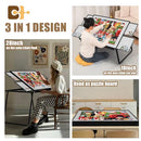 Doerpuz Jigsaw Puzzle Table Adjustable Height with Legs Aluminium B0DB895SCR - Brand New