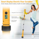 Qimedo 1200 RPM Battery Electric Spin Scrubber with Smart Display - YELLOW - Like New