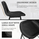 ORANGE ONE LOW BACK METAL FRAME COUNTER HEIGHT BAR STOOL (SET OF 3) - BLACK - Like New