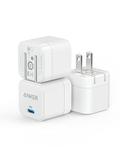 ANKER USB C ANKER 3-PACK FAST CHARGER WITH FOLDABLE PLUG A2149 - WHITE - Like New