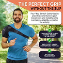 COPPER JOE COMPRESSION BRACE FOR WOMEN & MEN - ROTATOR CUFF SUPPORT - BLACK - Like New