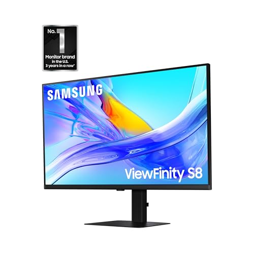 SAMSUNG 32 VIEWFINITY S8 (S80UD) 4K UHD IPS HDR10 Monitor LS32D808UBNXGO - Black - Like New