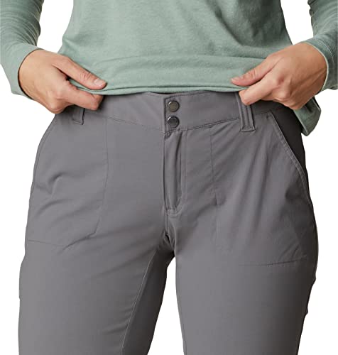 COLUMBIA WOMEN'S SATURDAY TRAIL STRETCH PANT - SIZE: WOMEN 16 - GRAY - Brand New