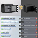 Kavey 0.8 Cub Safe Box with Backlit Touch Screen Keypad and Dual Alarm System - Like New