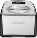 Cuisinart 1.5 Quart Ice Cream Gelato Maker Fully Automatic - Black/Stainless Like New