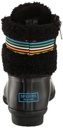SPERRY MENS SHOES WOMEN'S SALTWATER SHERPA BOOT - SIZE WOMEN'S 8, RAINBOW BLACK - Like New