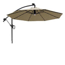 EAST OAK Patio Umbrella 10 ft Outdoor Offset Umbrella 8 Ribs PBU23001 - Tan - Like New