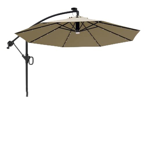 EAST OAK Patio Umbrella 10 ft Outdoor Offset Umbrella 8 Ribs - Scratch & Dent