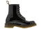 11821011 DR. MARTENS WOMEN 1460 W PATENT LEATHER FASHION BOOT BLACK LAMPER W4 - Like New