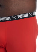 PUMA MEN'S BIG & TALL 3 PACK ATHLETIC FIT BOXER BRIEFS - MEN 4X - RED BLACK GRAY - Like New