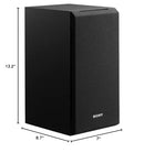 Sony SSCS5 3-Way 3-Driver Bookshelf Speaker System (Pair) - Black - Brand New