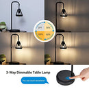 DEWENWILS Industrial Table Lamp, 3 Way Dimmable, B08DR9L4DK - Black - Like New