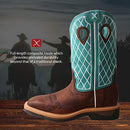 Twisted X Work Boots Mens Distressed Pull On Lite 13 D Brown MLCW021 - Brand New