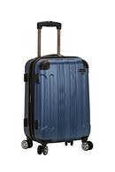 ROCKLAND LONDON HARDSIDE EXPANDABLE LUGGAGE SPINNER WHEELS CARRY-ON 20-INCH BLUE - Brand New