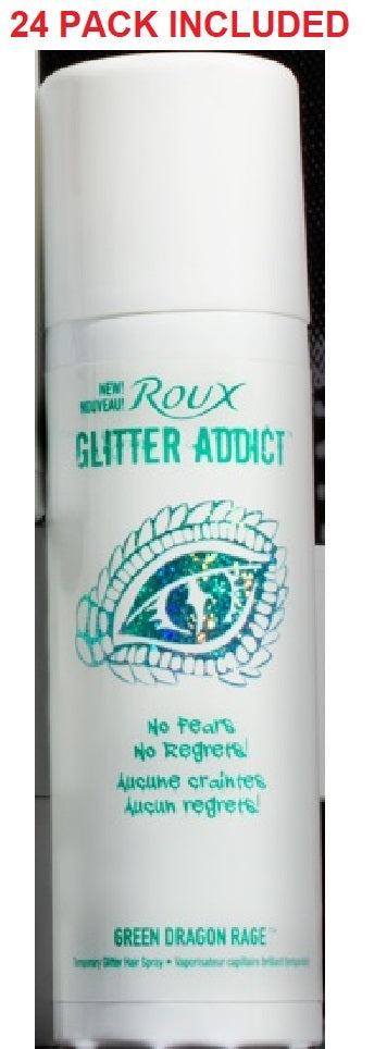 Roux Glitter Addict Temporary Glitter Hair Spray 2oz - Pack of 24 New