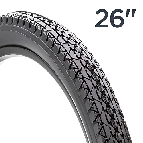 SCHWINN CRUISER BIKE TIRE WITH KEVLAR BLACK 26 X 2.12-INCH PUNCTURE GUARD - Brand New