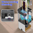 MIDYB MOP AND BUCKET SET,MOP, WRINGER SET,AUTOMATIC SEPARATES DIRTY - WHITE - Like New