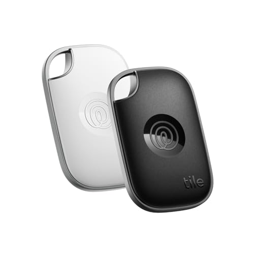 TILE BY LIFE360 PRO TRACKER KEY FINDER ITEM LOCATOR ANDROID/APPLE 2 PACK - BLACK - Like New