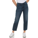 CALVIN KLEIN JEANS WOMEN HIGH-RISE STRAIGHT-LEG RAW-HEM - SIZE 27 - SAPPHIRE - Brand New