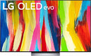 LG 65 Inch Class C2 OLED EVO 4K UHD Smart WEBOS TV 22 OLED65C2AUA - Dark Silver - Like New