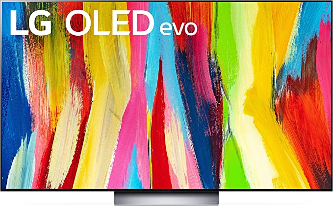 LG 65 Inch Class C2 OLED EVO 4K UHD Smart WEBOS TV 22 OLED65C2AUA - Dark Silver - Like New