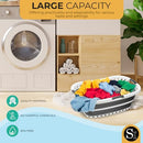 Silver One Collapsible Laundry Basket 42L 11 gallons (B0CP37YRTZ) - Blue - Like New