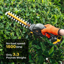 IEBUDA HEDGE TRIMMER CORDLESS DEWALT 20V MAX BATTERY1500RPM - BLACK/YELLOW BLADE - Like New