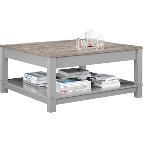 Ameriwood Home Carver Coffee Table, Gray - Scratch & Dent