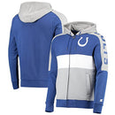 STARTER Men's Royal/Gray Indianapolis Colts Playoffs Full-Zip Hoodie Size: XL - Brand New