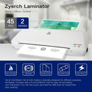 ZYERCH LAMINATOR 9" A4 LAMINATOR MACHINE, DESKTOP THERMAL LAMINATOR - WHITE - Like New
