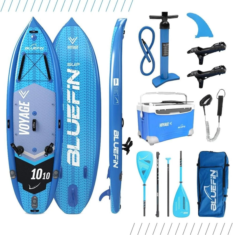 BLUEFIN SUP VOYAGE 10’10 PACKAGE COOLER BOX ULTIMATE ACTIVITY - BLUE/BLACK/WHITE - Like New