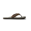 CJ7815 REEF MEN'S TWINPIN BEACH FLIP FLOPS TAN/GRAY SIZE MEN 13 - Like New
