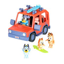 Bluey Heeler 4WD Family Toddler Toy Car with 4 Figures, Surfboards and Sticker - Brand New