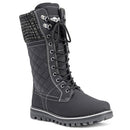 POLAR FAUX FUR WARM THERMAL WATERPROOF OUTDOOR WALKING RUBBER BOOTS SIZE 9 BLACK - Like New