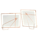 Koyal Wholesale Pressed Glass Floating Photo Frames 4-Pack Rose Gold 10 x 12 - Brand New