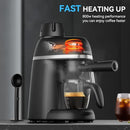 XXI COFFEE CUP MACHINE 3.5 BAR ESPRESSO CAPPUCCINO MACHINE CM5409 - BLACK - Like New