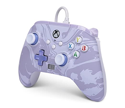 PowerA Enhanced Wired Controller for Xbox Series X|S - Lavender Swirl New