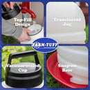FARM-TUFF Hanging Chicken Waterer 3 Gallon BPA-Free B002QYDWHG - Black - Like New