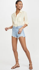 563270086 LEVI'S WOMEN 501 2.0 ROLL SHORTS - SIZE 30 - LUXOR HEAT BLUE - Brand New