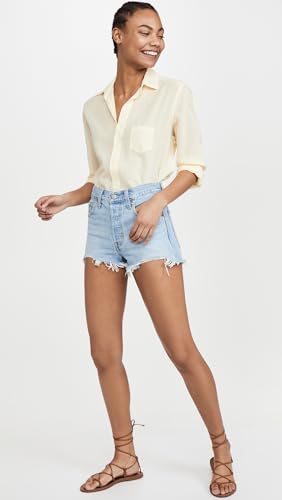 563270086 LEVI'S WOMEN 501 2.0 ROLL SHORTS - SIZE 30 - LUXOR HEAT BLUE - Brand New