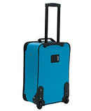 ROCKLAND JOURNEY SOFTSIDE UPRIGHT LUGGAGE SET, EXPANDABLE, TURQUOISE - Like New