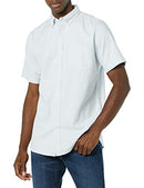 POWDER BLUE STRIPE AMERICAN ESSENTIALS MEN SLIM SHIRT XL AEM20186FW22-PBVS - Brand New