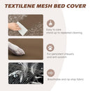 HEEYOO ELEVATED DOG BED, COOLING RAISED PET COT - BROWN - Like New