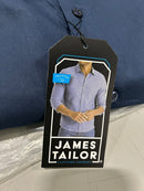 JAMES TAYLOR SHORT SLEEVE DRESS BUTTON DOWN SHIRT - SIZE: MEN XL - NAVY - Brand New