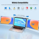 FHH LAPTOP SCREEN EXTENDER, 14" FHD 1080P SO14 12 IN 1 DUAL SCREEN STAND - GRAY - Like New