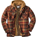 LEGENDARY WHITETAILS MEN'S MAPLEWOOD HOODED SHIRT JACKET XLT - MAPLEWOOD PLAID - Like New